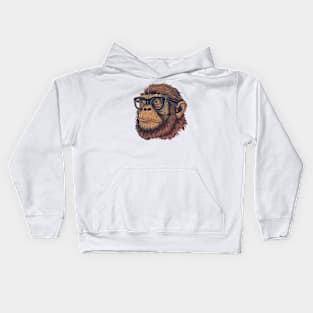 Specs the Thoughtful Chimp Kids Hoodie